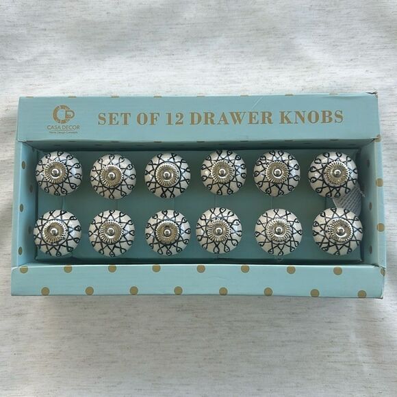 Casa Decor Set Of 12 Decorative Knobs - Picture 1 of 4